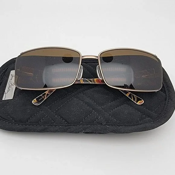 Vera Bradley Julia Puccini Rectangular Prescription Sunglasses Frames Vera Bradley Julia Puccini (014) Tortoise Sunglasses FRAME  main image 2